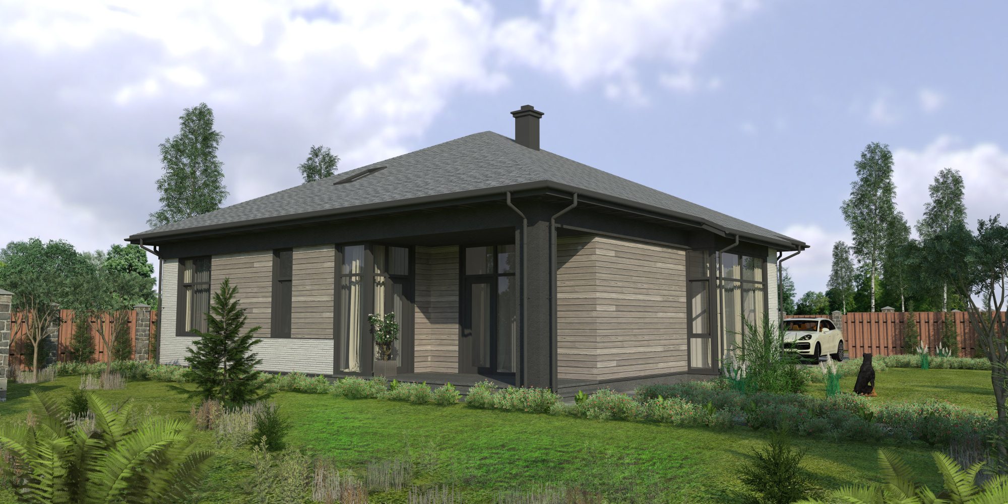 Дом с участком 120