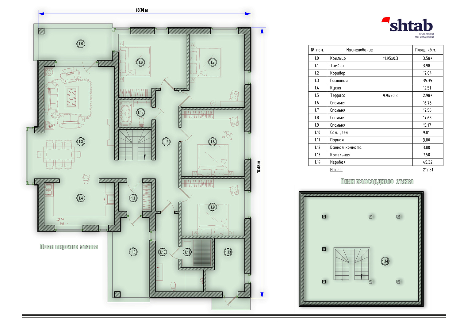Дом с участком 120